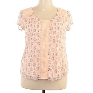 Lauren Conrad MED peach feminine top NWOT